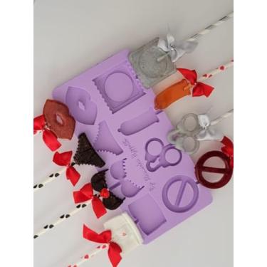 Imagem de Confeitaria dos moldes, L43 Molde de silicone pirulito erótico lingerie algema para decorar