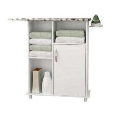 Imagem de Tábua De Passar Roupa Com Gabinete Florence Branco Notável