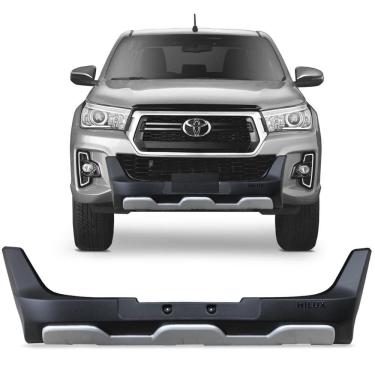 Imagem de Overbumper Hilux 2019 a 2020 Front Bumper Preto Prata Tgpoli
