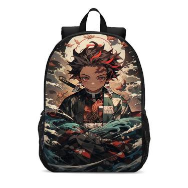 Imagem de Mochila Escolar Infanto Juvenil Anime Tanjiro Demon Slayer Novidades 0166-Unissex