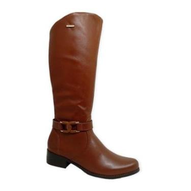 Imagem de Bota Montaria Couro Bottero 345802-1 Feminina - Conhaque-Feminino