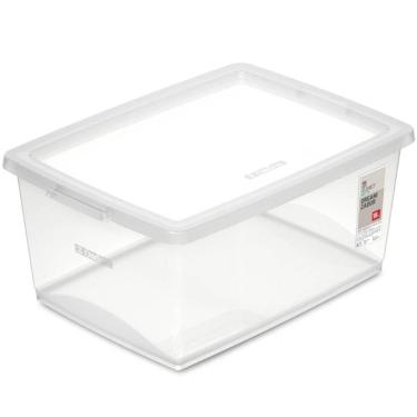 Imagem de Caixa Organizadora de Plástico Retangular 15 Litros com Tamp