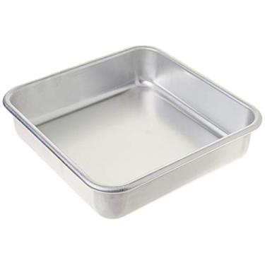 Imagem de Forma quadrada de alumínio comercial Nordic Ware Naturals, 20,3 x 20,3 cm, prata