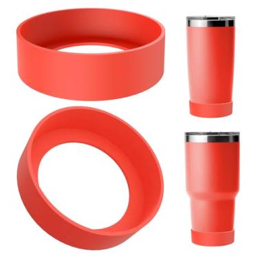 Imagem de Linkidea Bota para garrafa de água compatível com YETI Rambler Tumbler de 590 ml/850 g, caneca de viagem de 567 g/850 g, copo de palha 737 g, copo empilhável 737 g, protetor de capa de manga inferior