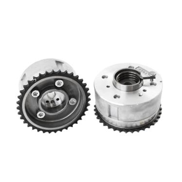 Imagem de cycwer 1 par de ajustador de eixo de came de admissão e escape VVT engrenagem de came de sincronização 243502B600 243702B610 combinado com i30 i40 Soul Accent Ceed Forte Sportage 1.6