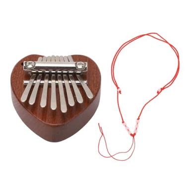 Imagem de Piano Portátil de 8 Teclas Com Excelente Qualidade de Som, Kalimba Fácil de Tocar Com Corda Suspensa, para Iniciantes, Feito Com Madeira de Pêssego e Materiais de Aço, Toque