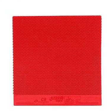 Imagem de Borracha de tênis de mesa Pips-Out DHS C8(C-8 C8), espinhas longas, borracha de pingue-pongue com esponja de 1,0 mm para defesa (vermelho-1,0 mm)