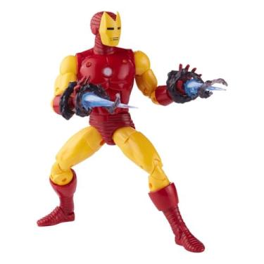 Imagem de Boneco Marvel Legends Series Aniversário de 20 anos, Figura de 15 cm - Homem de Ferro - F3463 - Hasbro, Vermelho e amarelo