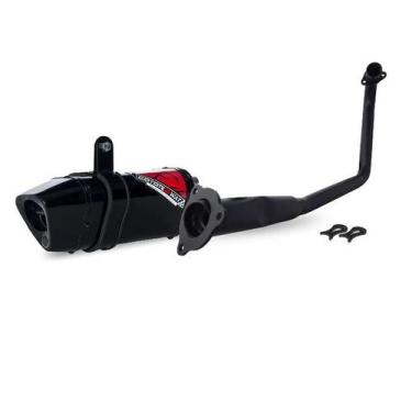 Imagem de Escape / Ponteira Coyote TRS 2 Way JUNIOR 20cm em Alumínio - YBR 125 F