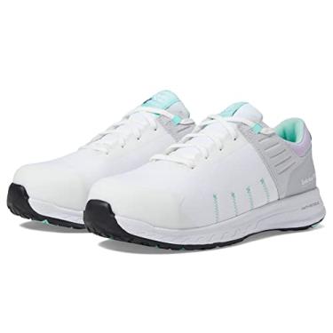 Imagem de Timberland PRO® Overdrive Composite Safety Toe Tênis feminino – Fecho de cadarço – Livre de abrasão, Branco/Lavanda/Verde, 42