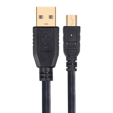 Imagem de Cabo USB Mini USB Mini-B 5m 5 Metros filtro Dados + Energia - HDMatter