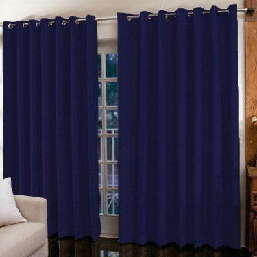 Imagem de Cortina Jacquard para sala ou quarto 400 x 230 m Admirare, Safira