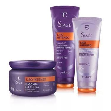 Imagem de Kit Shampoo + Condicionador + Mascara - EUDORA, Liso Intenso