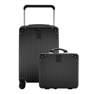 Imagem de Kit Mala de Bordo Gladiador Wide E1 ABS 10kg TSA com Frasqueira (Preto)