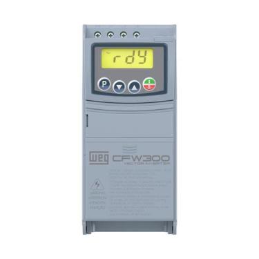 Imagem de Inversor de frequência WEG CFW300 1cv 220v 4,2a Com Entrada Monofásica