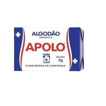 Imagem de 20 cxs Algodão Apolo Hidrófilo Limpeza Facial Maquiagem 25gr, algodao 
