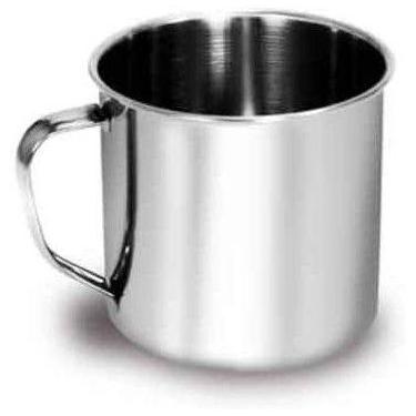 Imagem de Caneca de Aço inox 180ml Café Chá Suco água Brilhante Linda e Reforçad