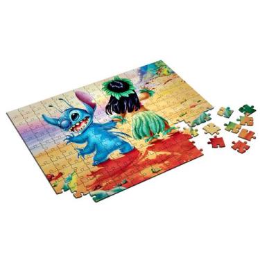 Imagem de Quebra-cabeça Personalizado Lilo E Stitch 120 Peças - Pomps Geek