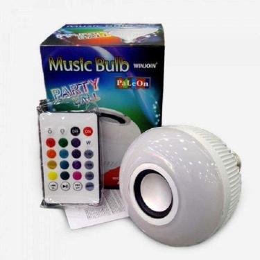 Imagem de Lâmpada Musical Caixa Som Bluetooth Led Rgb Com Controle E27 - BCS