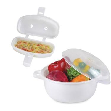 Imagem de Kit Caçarola Legumes Omeleteira Pochê Microondas Prático - Oikos e Pla