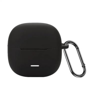 Imagem de Capa de silicone para fone de ouvido, capa macia anti-arranhões e anti-queda para buds 6 lite edition, sem fio, estojo de carregamento,Black