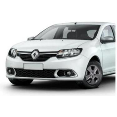 Imagem de Par Friso Grade Dianteira Logan Sandero 2014 A 2020 Cromado - 9909