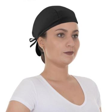 Imagem de Kit 5 Touca Toca Bandana Cirúrgica Culinária Unissex Preto Artipé - Ar