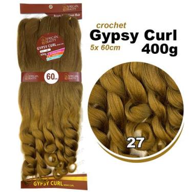 Imagem de Kit 2 Cabelo Jumbo Boho Curl Gypsy 5x Braids 400Gr + Anéis - African B