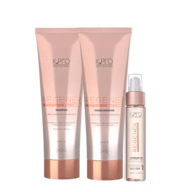 Imagem de Kit K.Pro Profissional Regenér Shampoo Condicionador e Oil (3 produtos