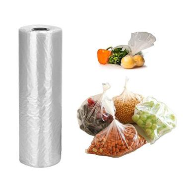 Imagem de 12 x 20 inches Plastic Produce Bag,350 Bags/Roll,for Fruits, Vegetable, Bread, Food Storage.