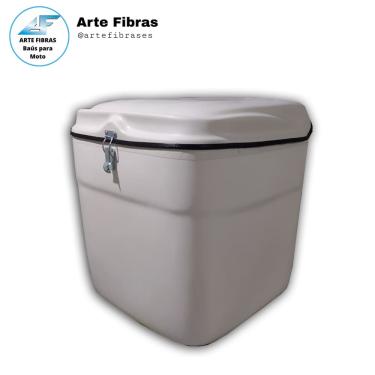 Imagem de Baú Grande Para Moto 115 Litros Reforçado P/motoboy Em Fibra