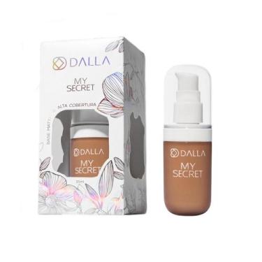 Imagem de Base Líquida de Alta Cobertura Com Efeito Matte My Secret 35ml Dalla, 