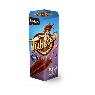 Imagem de Biscoito Wafer Barion Tubetes Creme de Avelã Coberto com Chocolate Ao 
