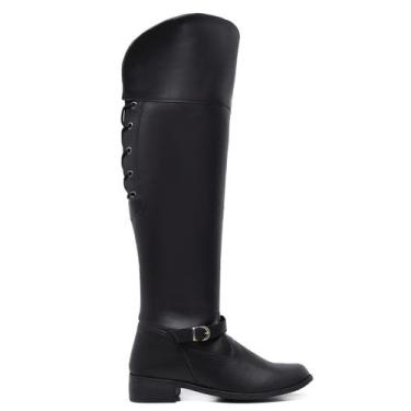 Imagem de Bota Montaria 11503 Cano Longo Over De Amarrar na Panturilha Feminina 