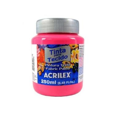 Imagem de Tinta tecido fosca 250ml pink - ACRILEX
