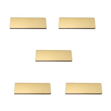 Imagem de Kit 5 puxador para movel ken 32mm dourado matte fosco zen zp0406.955, 