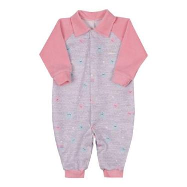 Imagem de Macacão Longo Bebê Menina Le Bhua Linha Paraiso Enxoval 461 - Le Bhua 