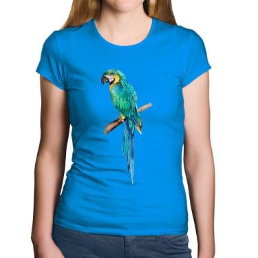 Imagem de Baby Look Algodão Arara Azul - Foca na Moda, Azul, GGG