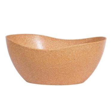 Imagem de Tigela saladeira bowl oval  1,9lt servir marrom claro - Evo