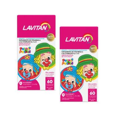 Imagem de Kit C2 Suplemento Mastigável Kids Patati Patatá  Lavitan - Cimed