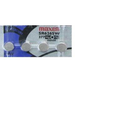 Imagem de Bateria Sr66 377 Sr626sw 1,5v Maxell C/4 Pilhas