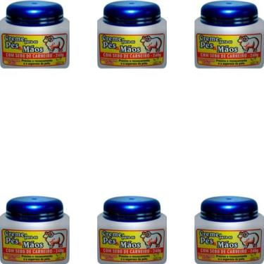 Imagem de Creme para os Pés e Mãos San Jully Com Sebo de Carneiro Pote 240g Kit 