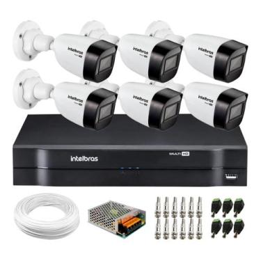 Imagem de Kit Cftv 6 Câmeras Multi Hd G3 720p 1120b Dvr Intelbras Multi Hd