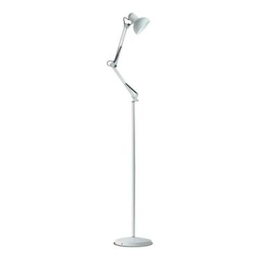 Imagem de Luminária Chão Pedestal Articulada Tipo Coluna Branco Office Lamp - GM
