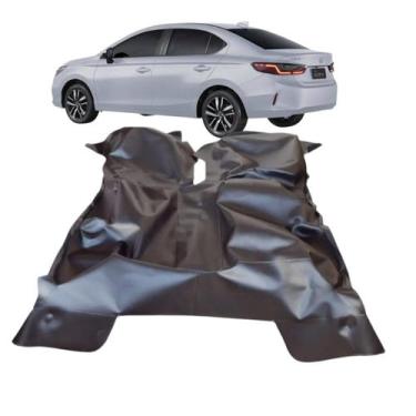 Imagem de Tapete ASSOALHO Honda New City Sedan 2022 Preto Fosco - MANOS TAPETES