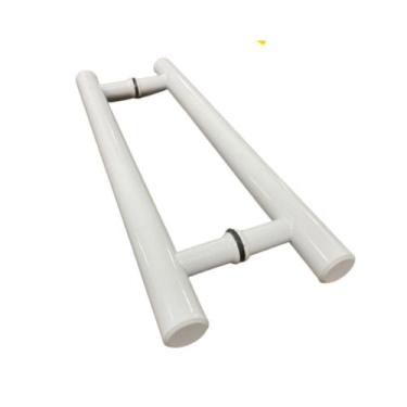 Imagem de Puxador H tubular alumínio 20x30cm - Alumínios Cometa, Branco