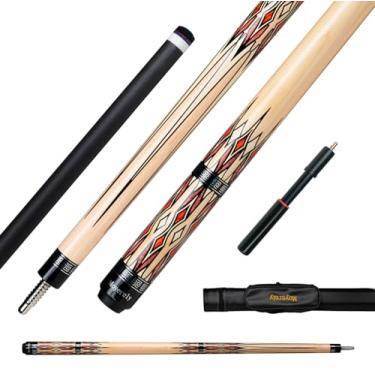 Imagem de Moyerely Taco de sinuca de fibra de carbono, bastão de sinuca de baixa deflexão de 11,8 mm/12,5 mm, bastão de sinuca profissional com estojo (MK3 + extensão, 11,8 mm)