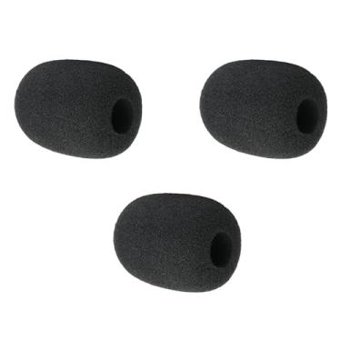 Imagem de Pacote com 3 unidades de substituição de espuma de microfone para HyperX Cloud 2 / Alpha/Alpha S/Mix/Core Gaming Headphone/Cloud Chat Headset Microfone Pop Filter Cover