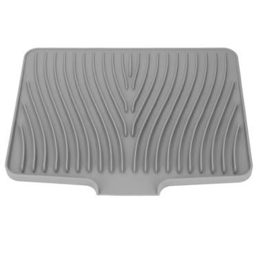 Imagem de Tapete de Secagem de Prato Inclinado de Silicone, Evita Deslizamento, Almofada de Secagem de Prato Resistente Ao Calor Com Borda de Drenagem, para Pratos, Vegetais, Frutas,