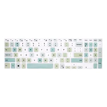 Imagem de WYGCH Capa de teclado de silicone ultrafina para Dell Inspiron 15 3000/5000, G3/G5/G7 15/17 Series, Inspiron 17 7786 - verde